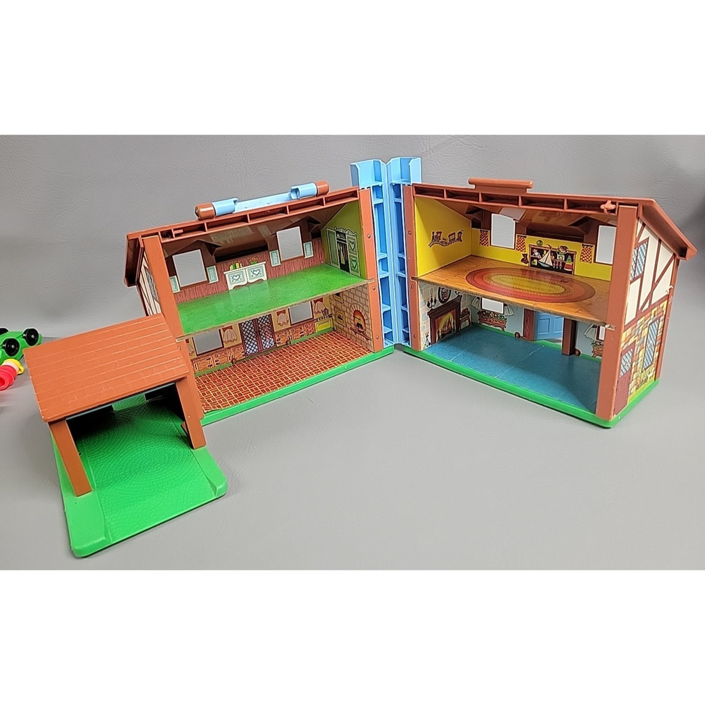 Fisher-Price Little People Play Family House 952 Brown TUDOR Vintage 1969-1980 - Picture 11 of 13